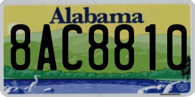 AL license plate 8AC8810