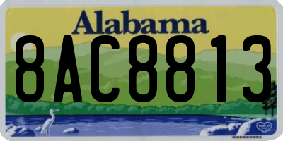 AL license plate 8AC8813