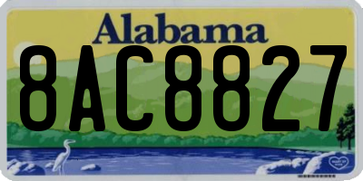 AL license plate 8AC8827