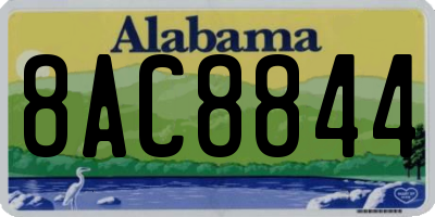 AL license plate 8AC8844