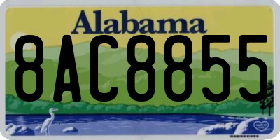 AL license plate 8AC8855