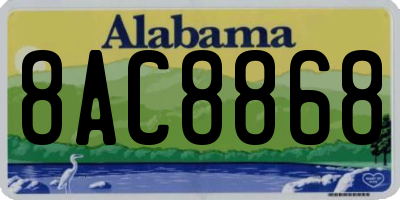 AL license plate 8AC8868