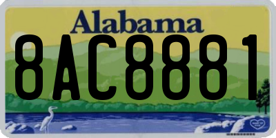 AL license plate 8AC8881