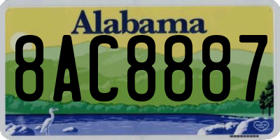 AL license plate 8AC8887