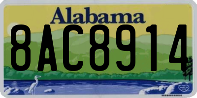 AL license plate 8AC8914