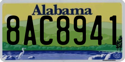 AL license plate 8AC8941