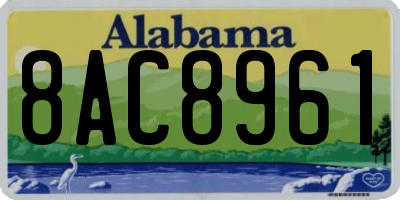AL license plate 8AC8961