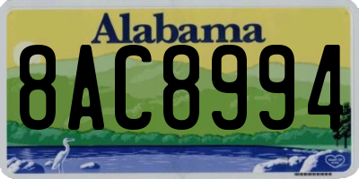 AL license plate 8AC8994