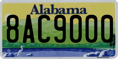 AL license plate 8AC9000