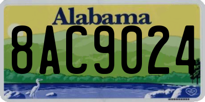 AL license plate 8AC9024