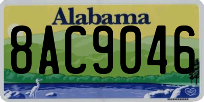 AL license plate 8AC9046