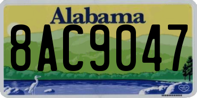AL license plate 8AC9047