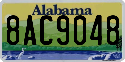 AL license plate 8AC9048