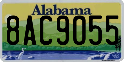 AL license plate 8AC9055