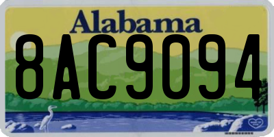 AL license plate 8AC9094