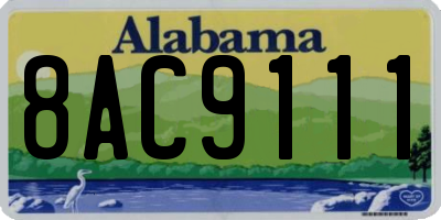 AL license plate 8AC9111