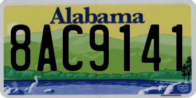AL license plate 8AC9141