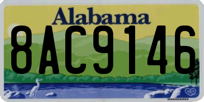 AL license plate 8AC9146