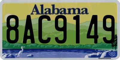 AL license plate 8AC9149
