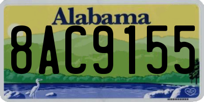 AL license plate 8AC9155