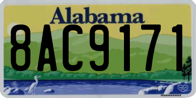 AL license plate 8AC9171