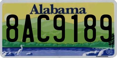 AL license plate 8AC9189