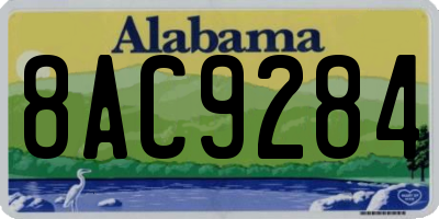 AL license plate 8AC9284
