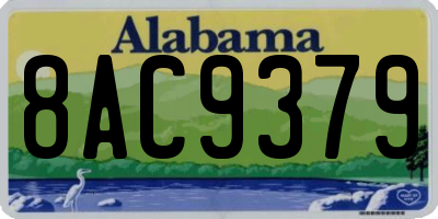 AL license plate 8AC9379