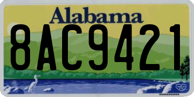 AL license plate 8AC9421