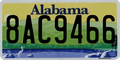 AL license plate 8AC9466
