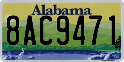 AL license plate 8AC9471