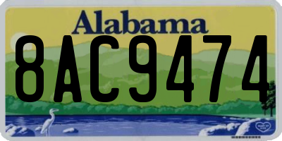 AL license plate 8AC9474