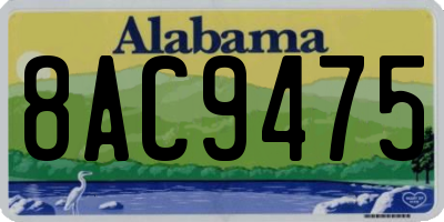 AL license plate 8AC9475