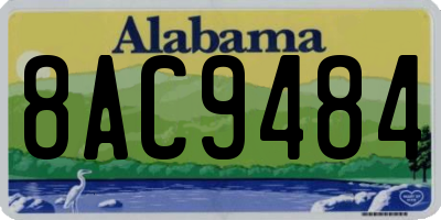 AL license plate 8AC9484