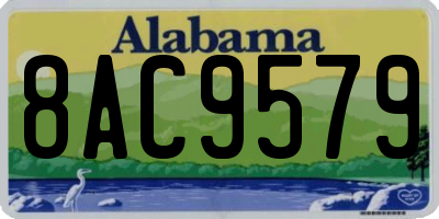 AL license plate 8AC9579