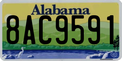 AL license plate 8AC9591