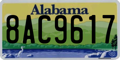 AL license plate 8AC9617