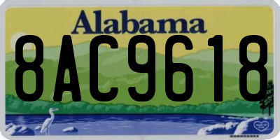 AL license plate 8AC9618