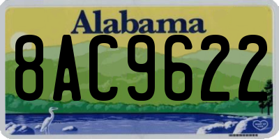 AL license plate 8AC9622