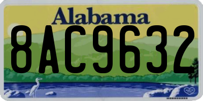 AL license plate 8AC9632