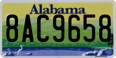 AL license plate 8AC9658