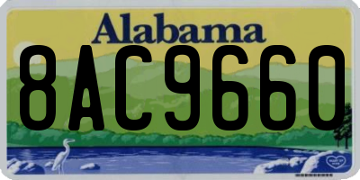 AL license plate 8AC9660