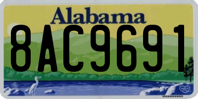 AL license plate 8AC9691