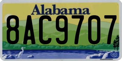 AL license plate 8AC9707