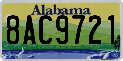 AL license plate 8AC9721