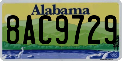 AL license plate 8AC9729