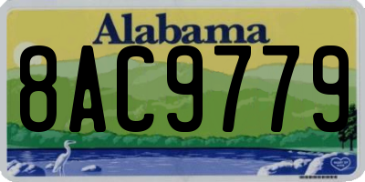 AL license plate 8AC9779