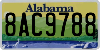AL license plate 8AC9788