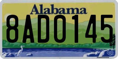 AL license plate 8AD0145