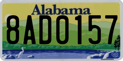 AL license plate 8AD0157
